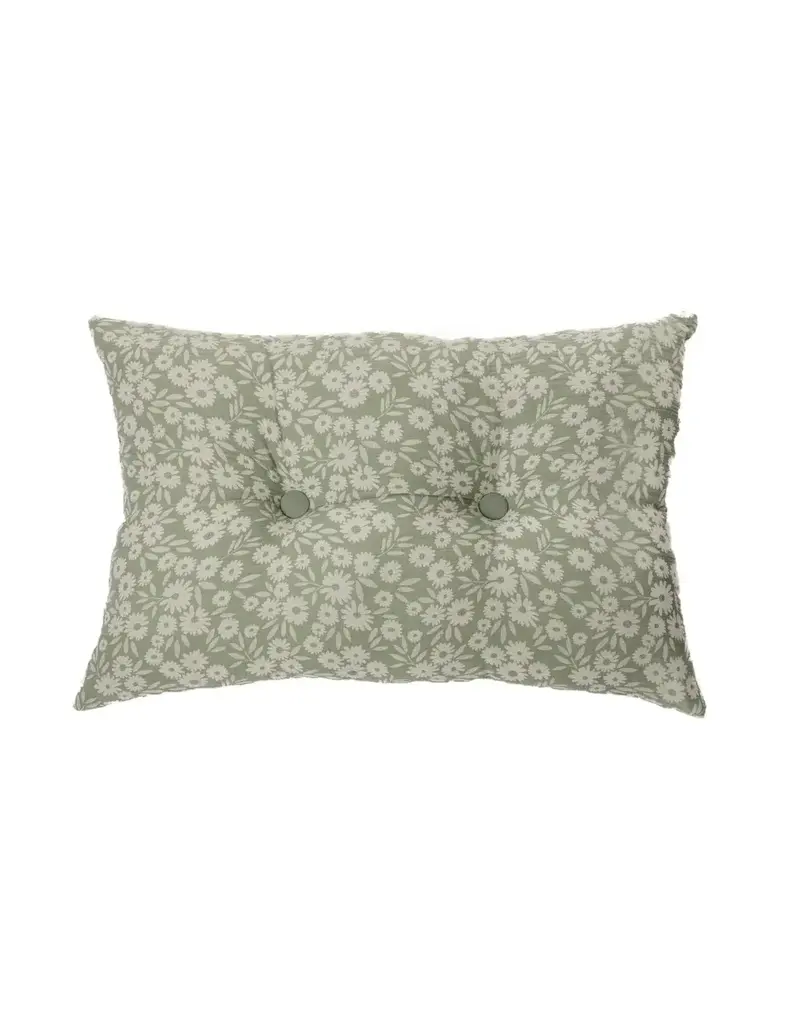 Brunelli Maggie Green Floral Pillow by Brunelli