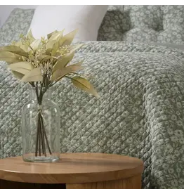 Brunelli Maggie Green Floral Quilt by Brunelli