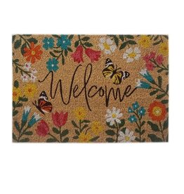 Koppers Home Welcome Floral Door Mat