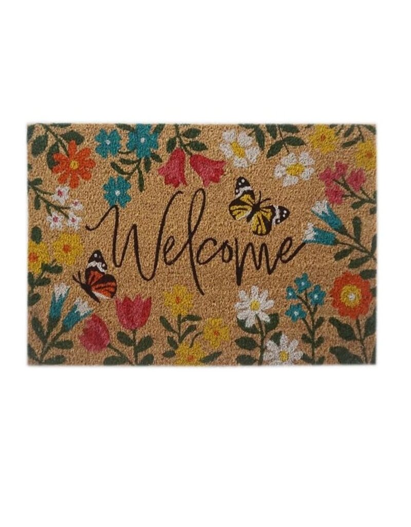 Koppers Home Welcome Floral Door Mat
