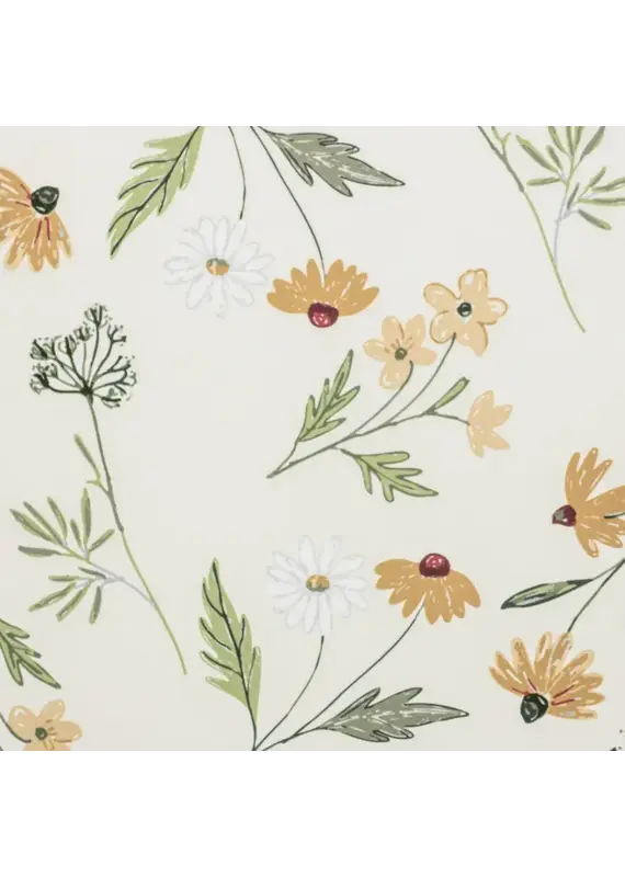 Brunelli Margaret Cream Floral Tablecloth by Brunelli