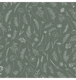 Brunelli Megan Floral Green Tablecloth by Brunelli