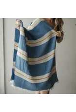Pokoloko Pokoloko Crinkle Towel – 100% Turkish Cotton in Blue