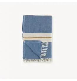 Pokoloko Pokoloko Crinkle Towel – 100% Turkish Cotton in Blue