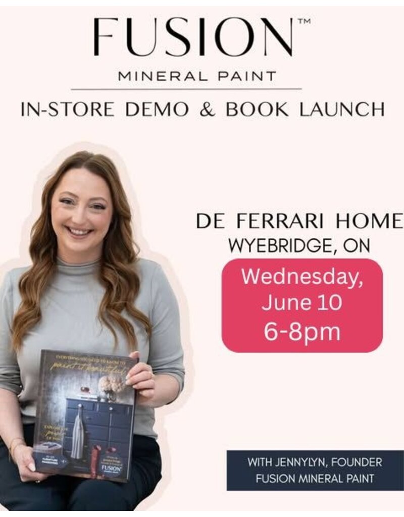 Jennylyn Pringle the Founder of Fusion Mineral Paint. Book Launch and Paint Demo