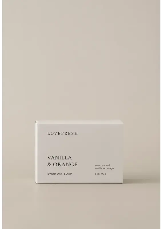 Love Fresh Lovefresh Vanilla & Orange Everyday Bar Soap – 5 oz