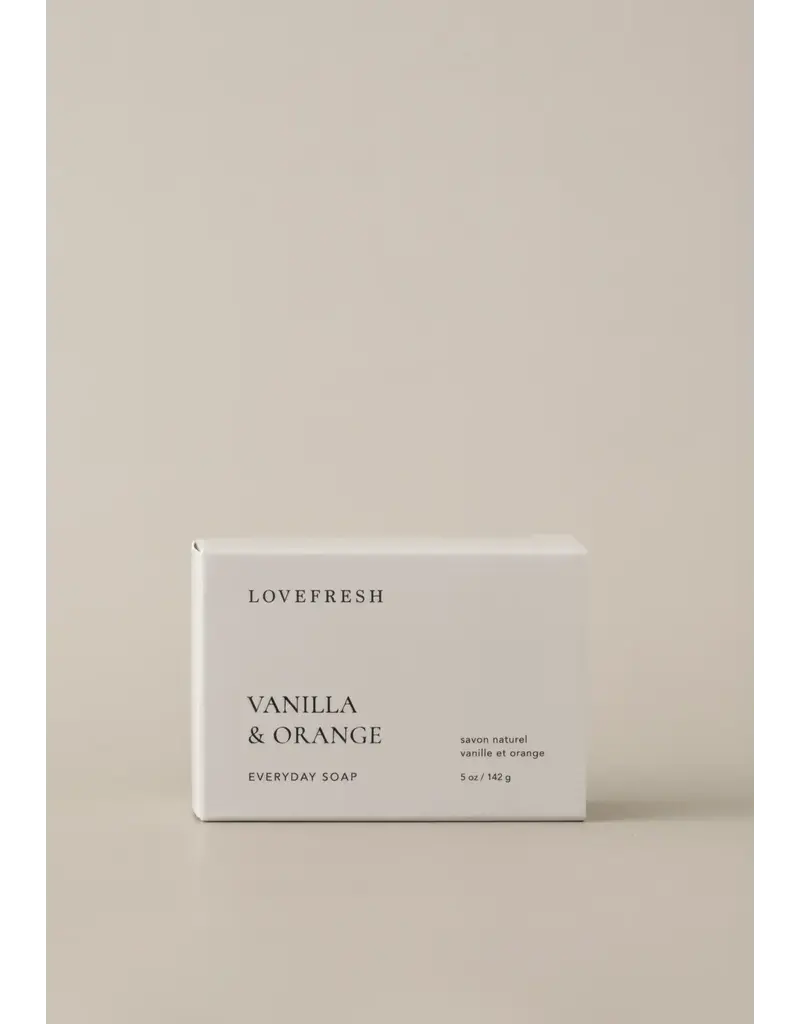 Love Fresh Lovefresh Vanilla & Orange Everyday Bar Soap – 5 oz