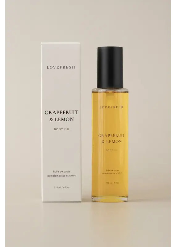 Love Fresh Lovefresh Grapefruit & Lemon Body Oil – 118ml