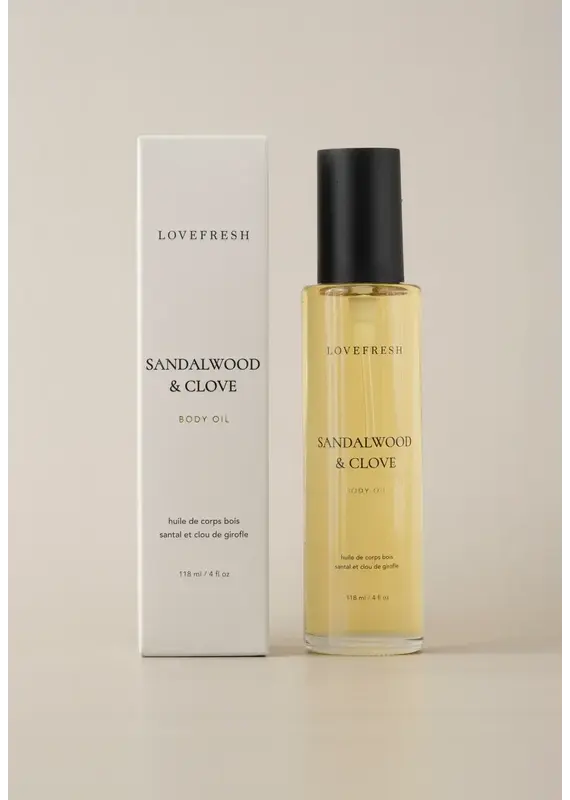 Love Fresh Lovefresh Sandalwood & Clove Body Oil – 118ml