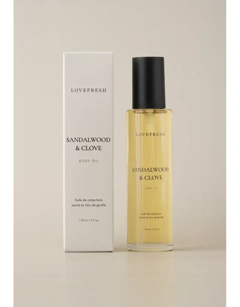 Love Fresh Lovefresh Sandalwood & Clove Body Oil – 118ml