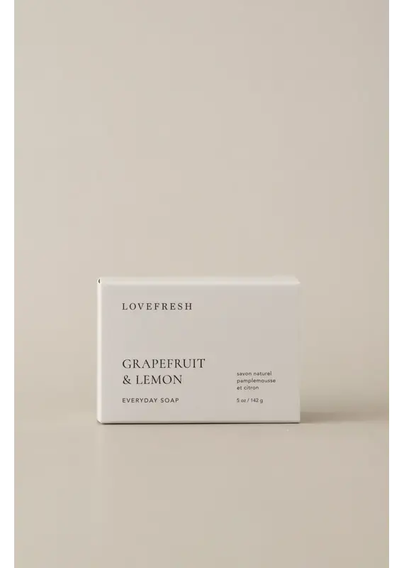 Love Fresh Lovefresh Grapefruit & Lemon Everyday Soap – 5 oz / 142g