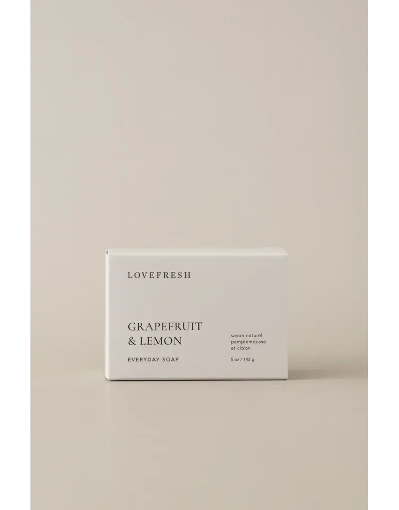 Love Fresh Lovefresh Grapefruit & Lemon Everyday Soap – 5 oz / 142g