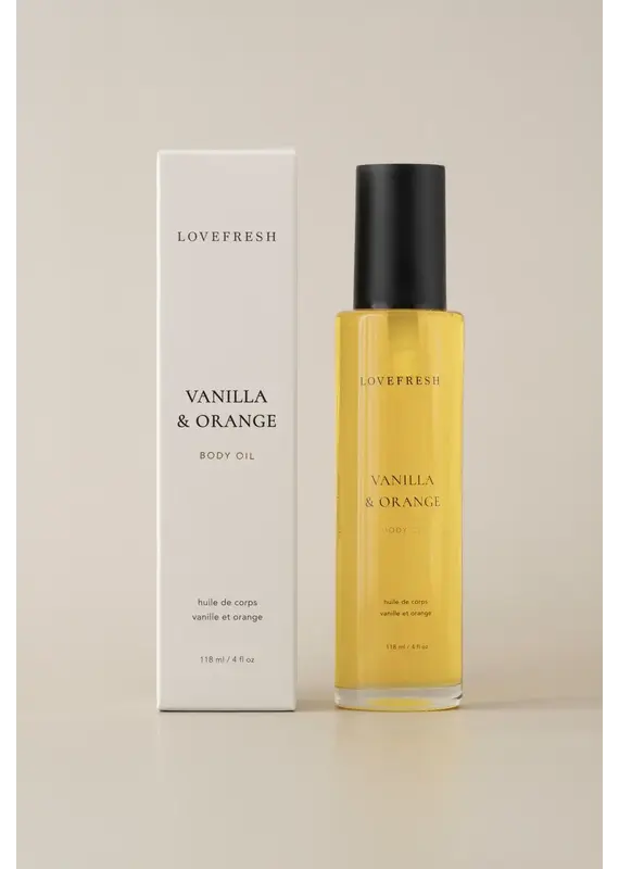 Love Fresh Lovefresh Vanilla & Orange Body Oil – 118ml
