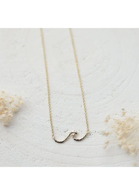 Glee Jewelry Tiny Wave Necklace by Glee Jewelry Canada – Gold & Silver