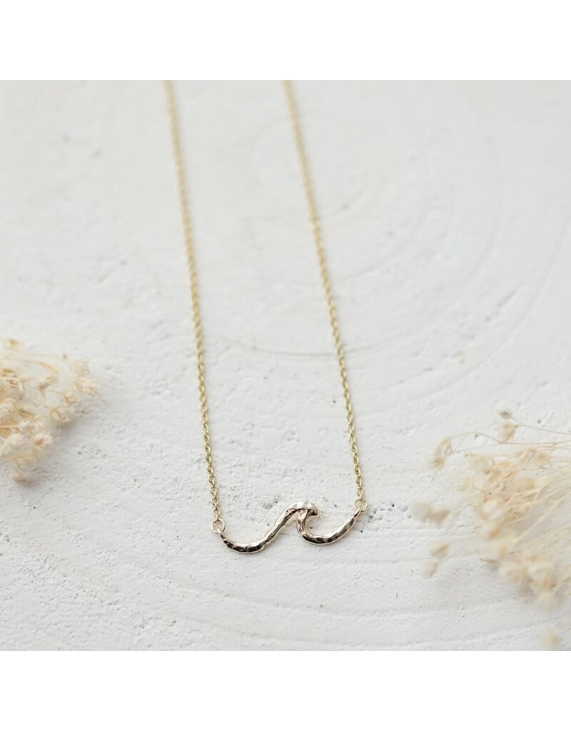 Glee Jewelry Tiny Wave Necklace by Glee Jewelry Canada – Gold & Silver