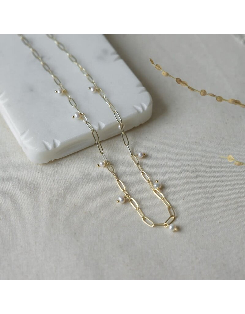 Glee Jewelry Beatrice Fresh Water Pearl Necklace by Glee