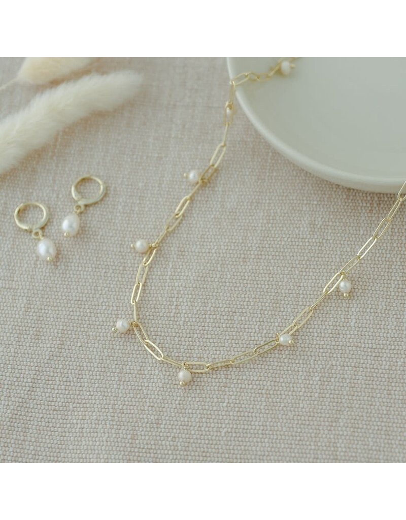 Glee Jewelry Beatrice Fresh Water Pearl Necklace by Glee