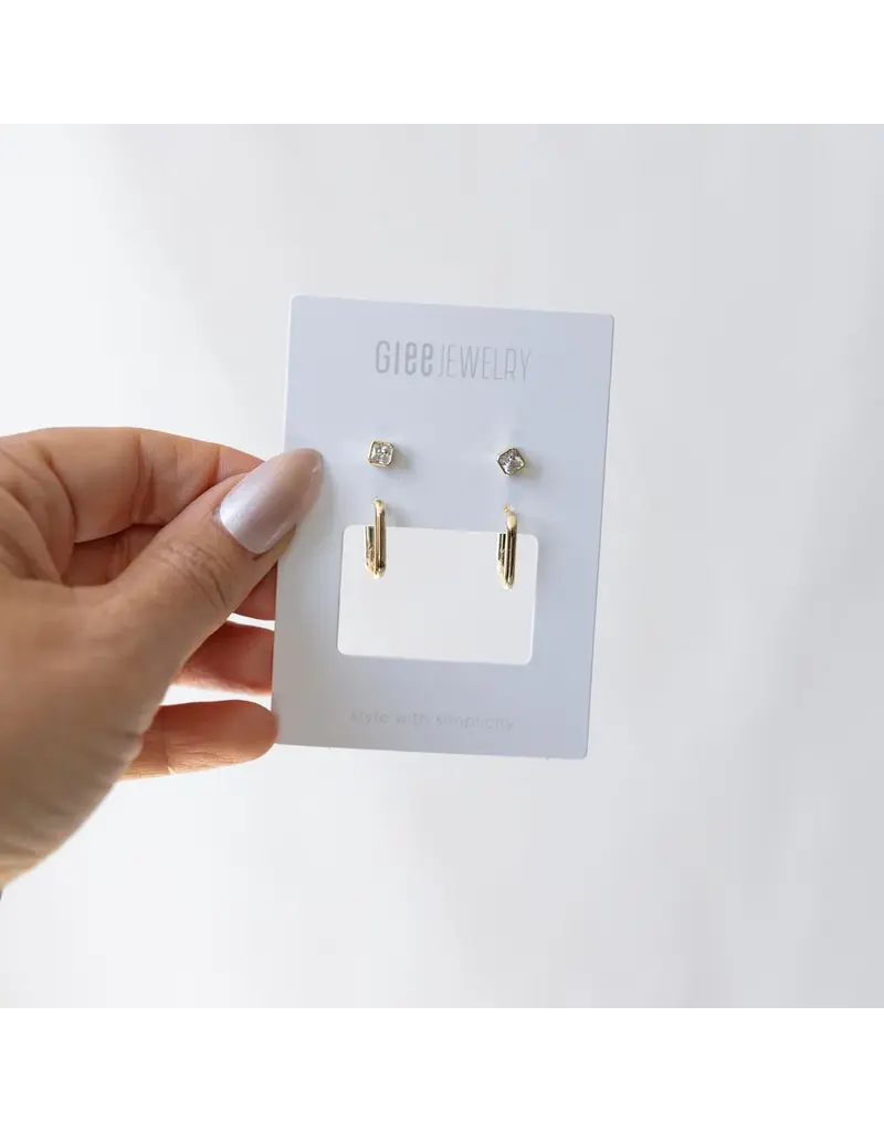 Glee Jewelry Square Duet Earring Set by Glee