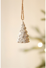 Indaba Trading Co. Ceramic Snowdrift Tree Ornament