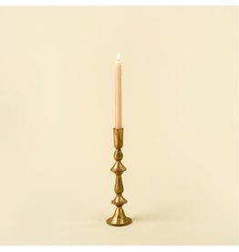 Indaba Trading Co. Petra Forged Candlestick in Gold | sm