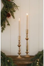 Indaba Trading Co. Petra Forged Candlestick in Gold | sm