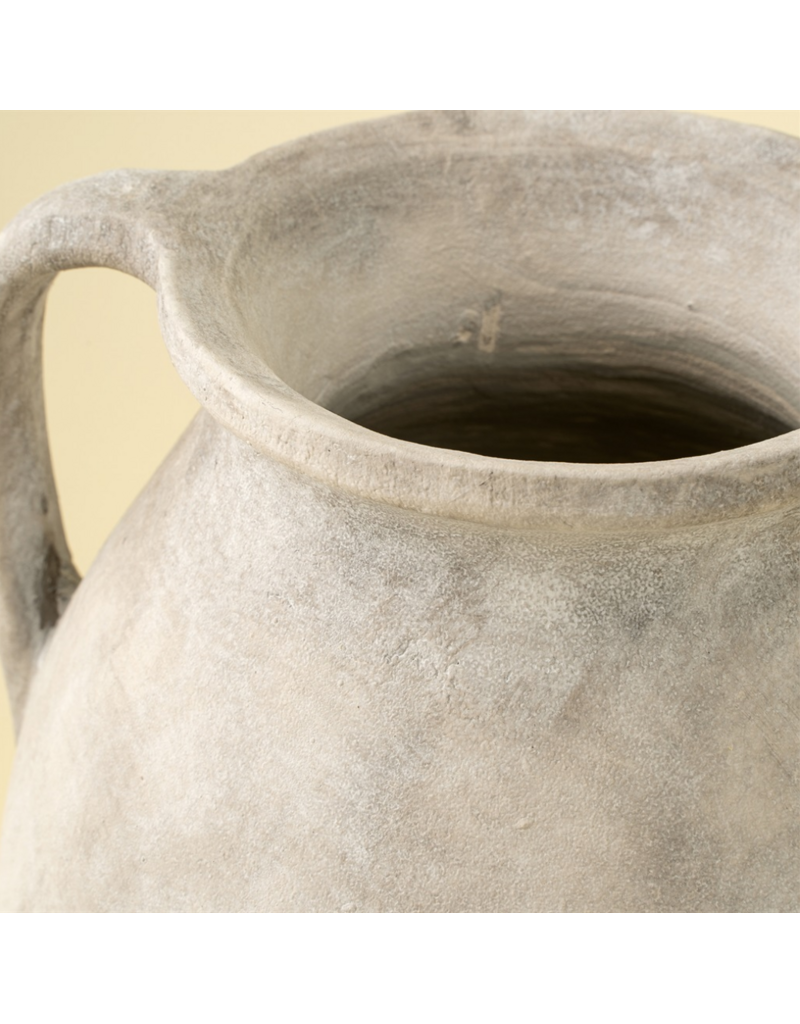 Indaba Trading Co. Rhodes Pitcher Vase by Indaba | Ash Textured Terracotta