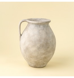 Indaba Trading Co. Rhodes Pitcher Vase by Indaba | Ash Textured Terracotta
