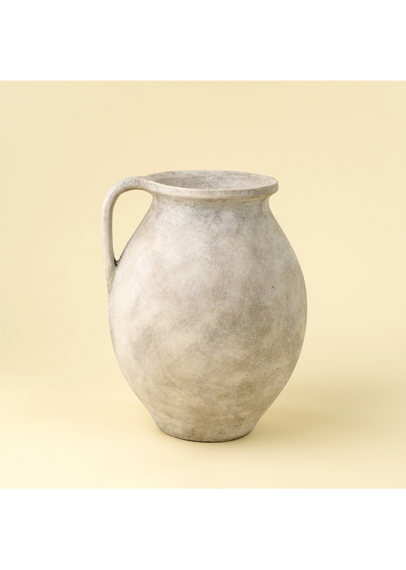Indaba Trading Co. Rhodes Pitcher Vase by Indaba | Ash Textured Terracotta