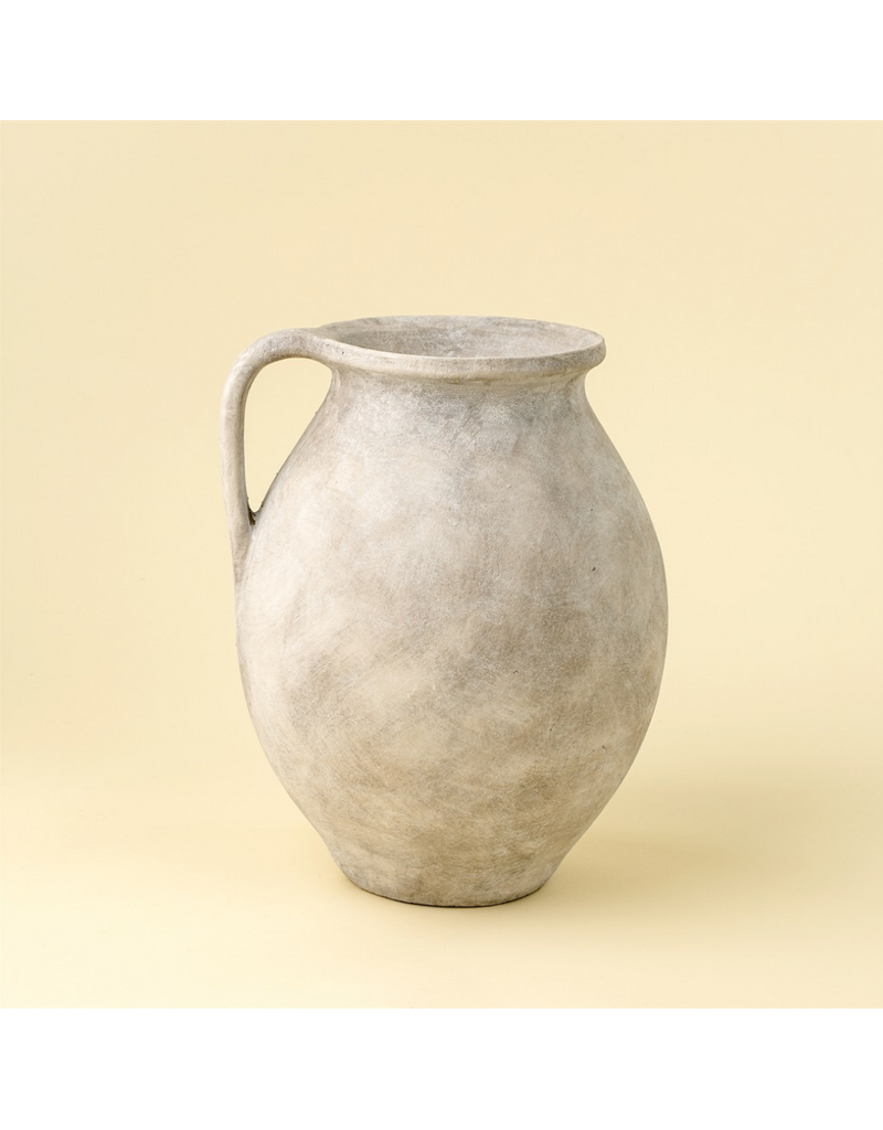 Indaba Trading Co. Rhodes Pitcher Vase by Indaba | Ash Textured Terracotta