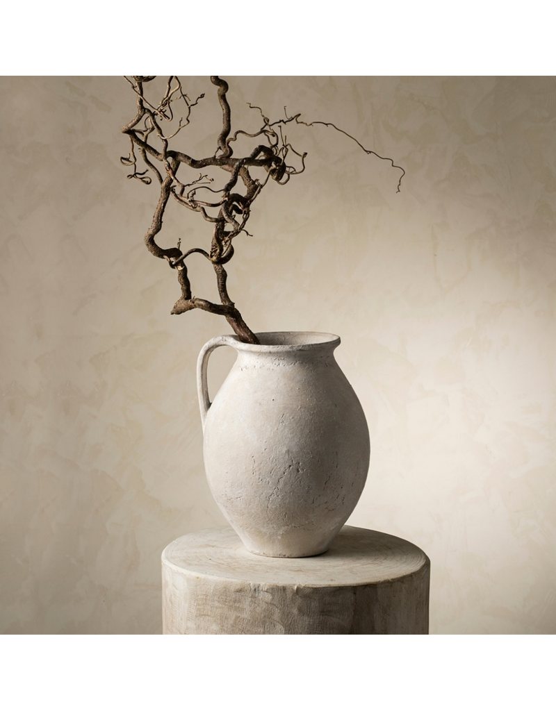 Indaba Trading Co. Rhodes Pitcher Vase by Indaba | Ash Textured Terracotta