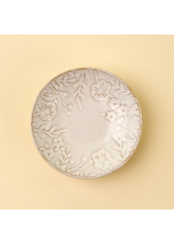 Indaba Trading Co. Wildflower Stoneware Accent Dish