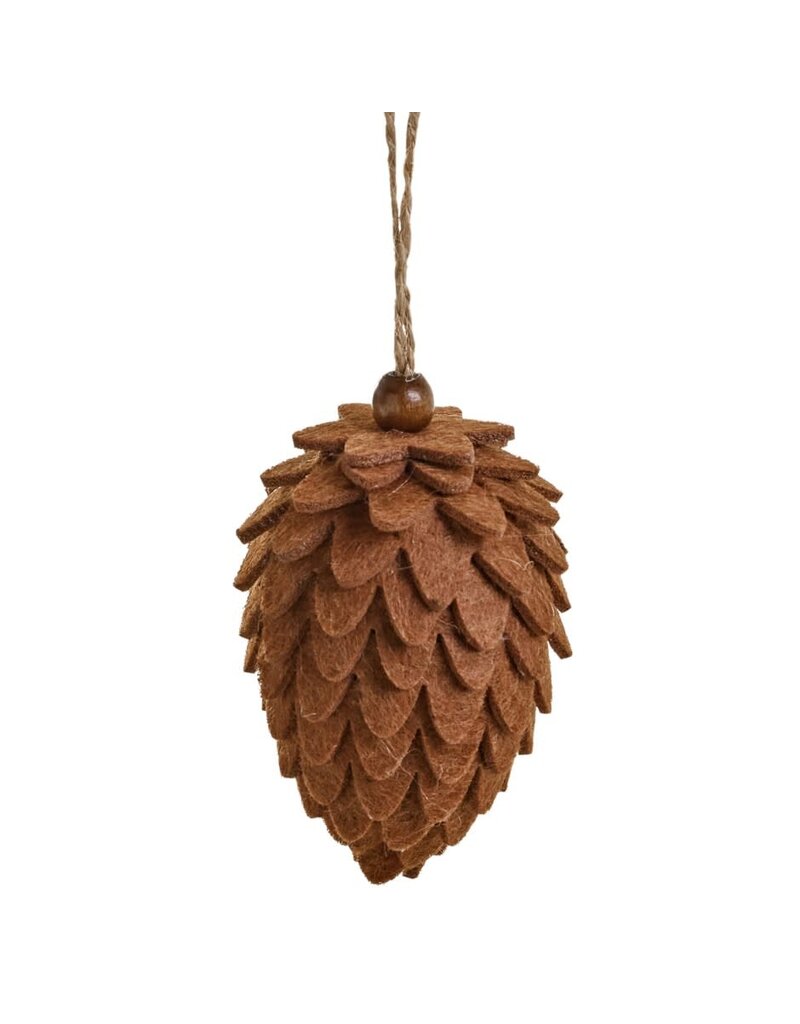 adv Felted Pinecone Ornament
