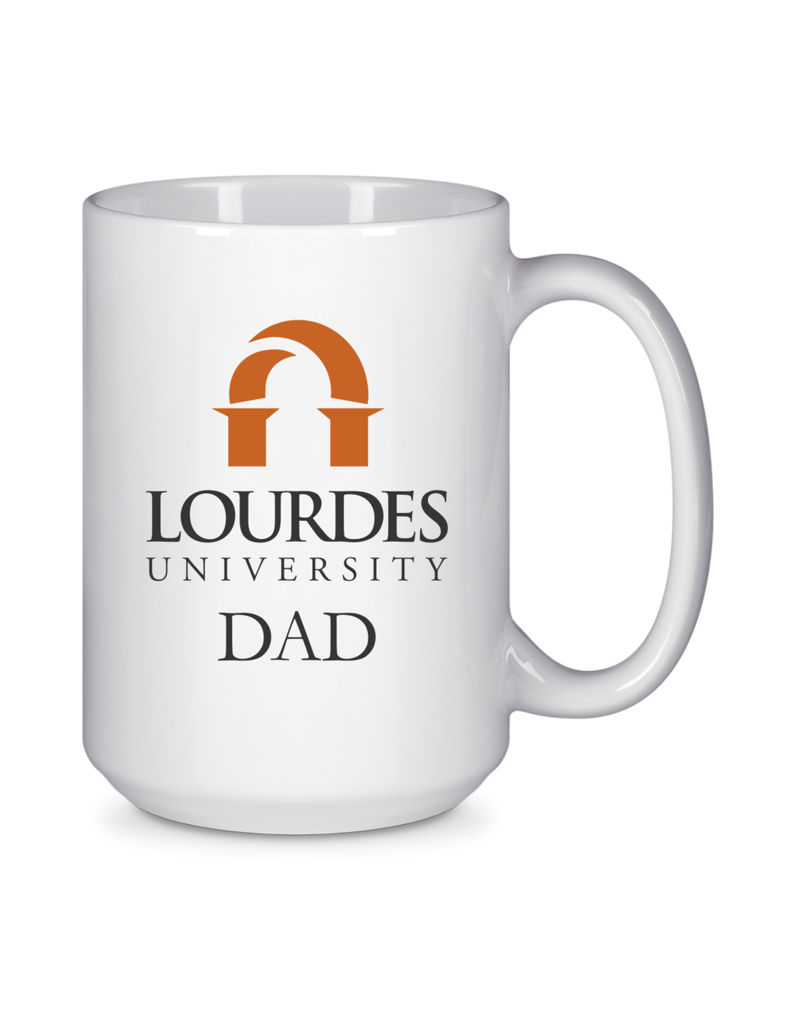 15 Oz Ceramic Mug - White - Arch Logo - DAD