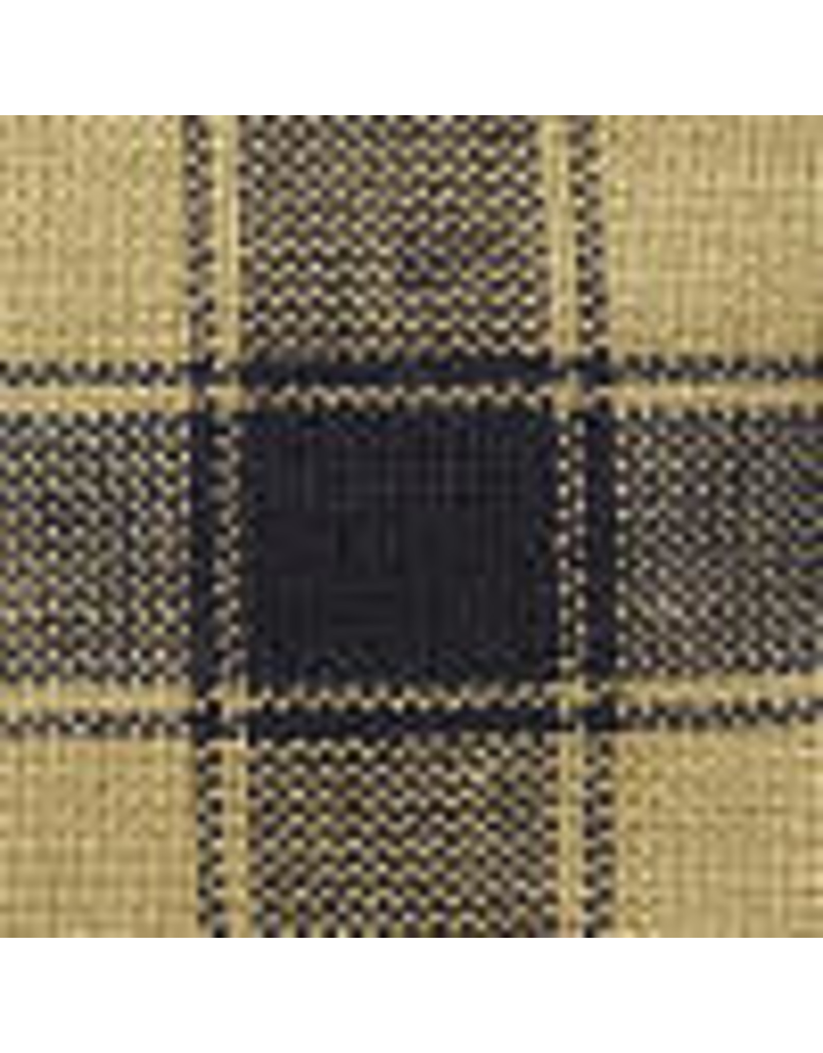 Yd. Navy Blue and Tan House Check Fabric #24