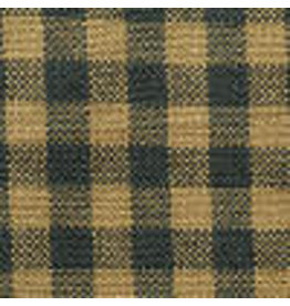 Yd. Green and Tan Little Square Check Fabric #404
