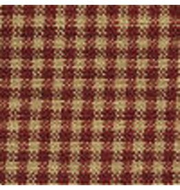 Yd. Red and Tan Mini Check Fabric #33