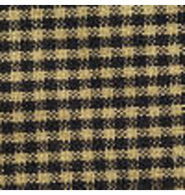 Yd. Black and Tan Mini Check Fabric #53
