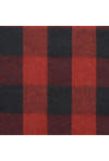 Yd. Red and Black Buffalo Check Fabric #690
