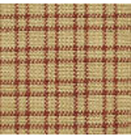 Yd. Red and Tan Double Pane Fabric #302