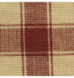 Yd. Red and Tan House Check Fabric #34