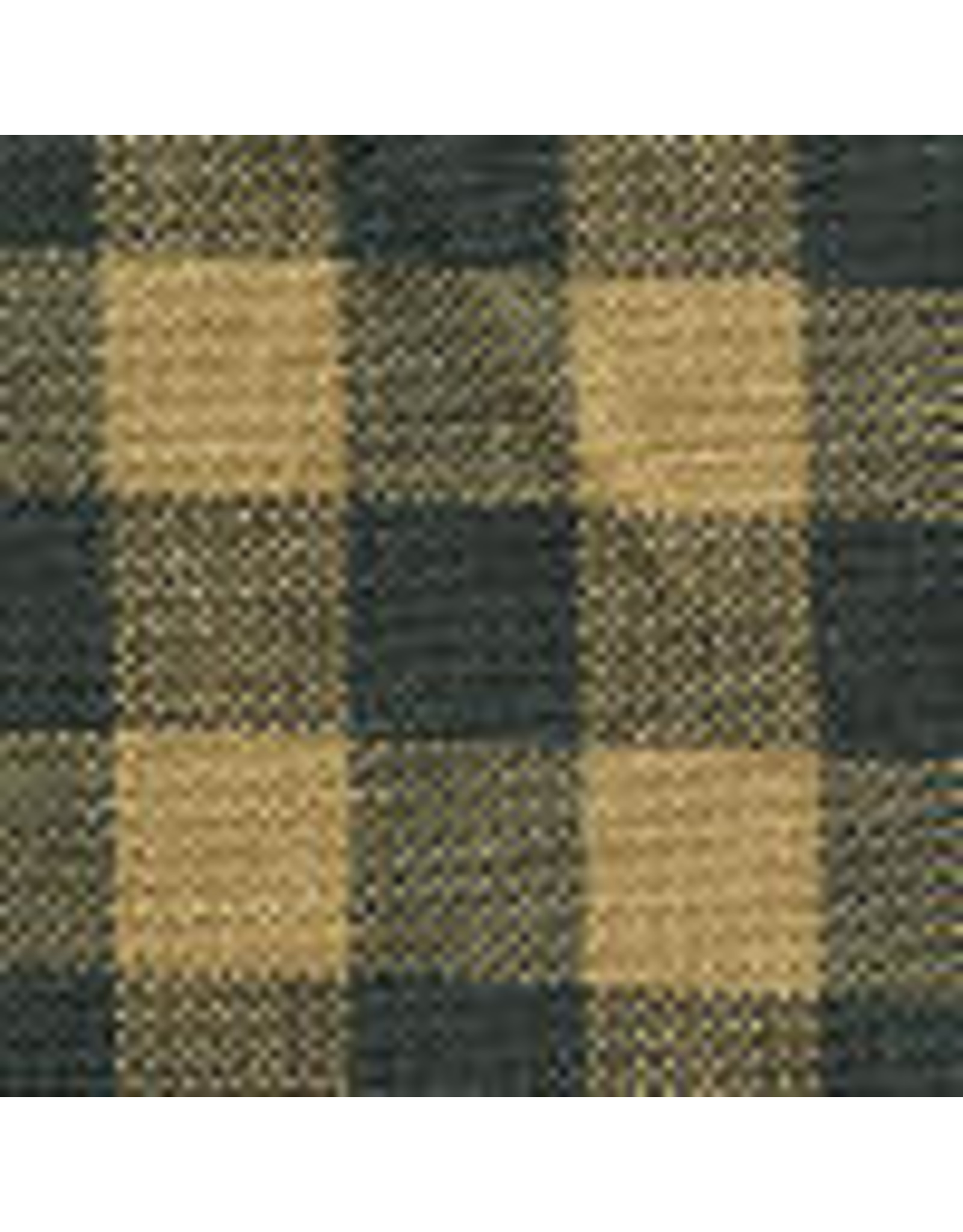 Yd. Green and Tan Small Check Fabric #42