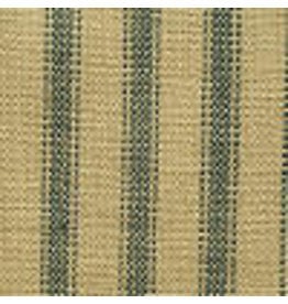 Yd. Green and Tan Ticking Fabric #46