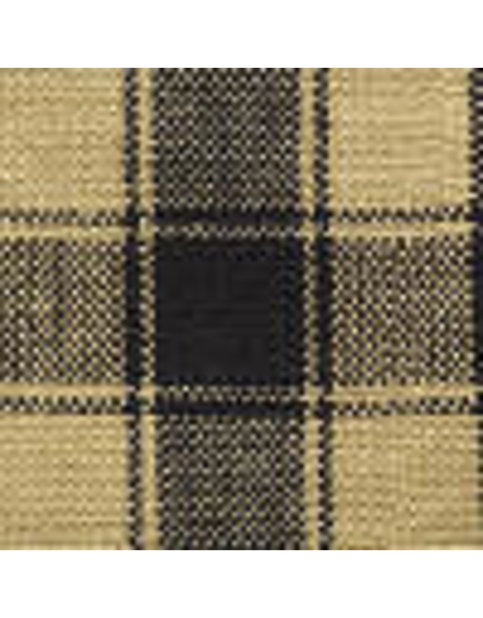 Yd. Black and Tan House Check Fabric #54