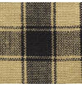 Yd. Black and Tan House Check Fabric #54