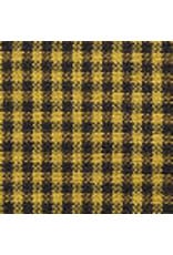 Yd. Mustard and Black Mini Check Fabric #73