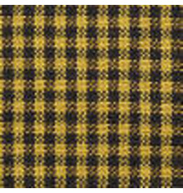Yd. Mustard and Black Mini Check Fabric #73