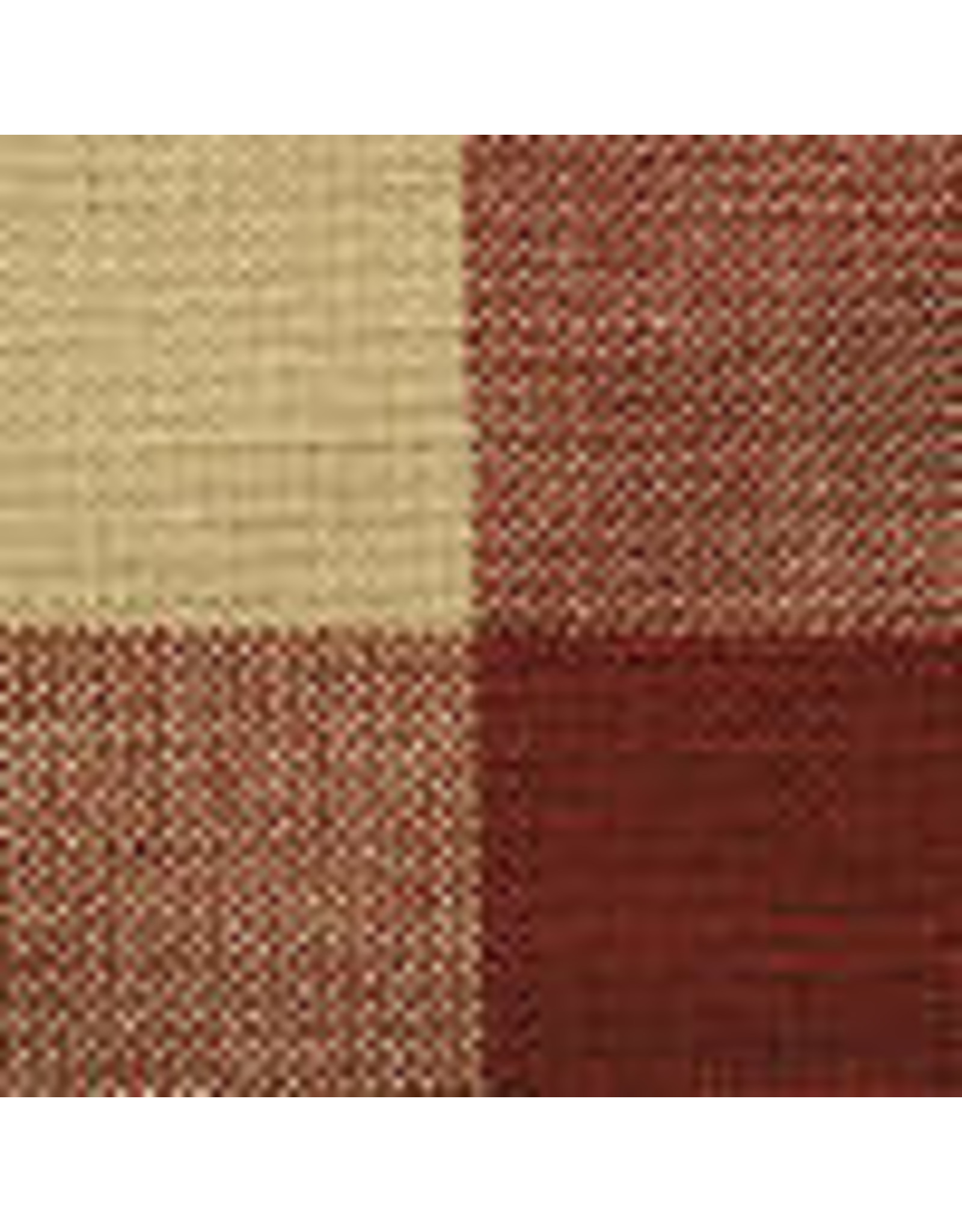 Yd. Red and Tan Buffalo Check Fabric #390