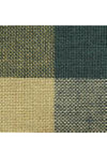 Yd. Green and Tan Buffalo Check Fabric #490