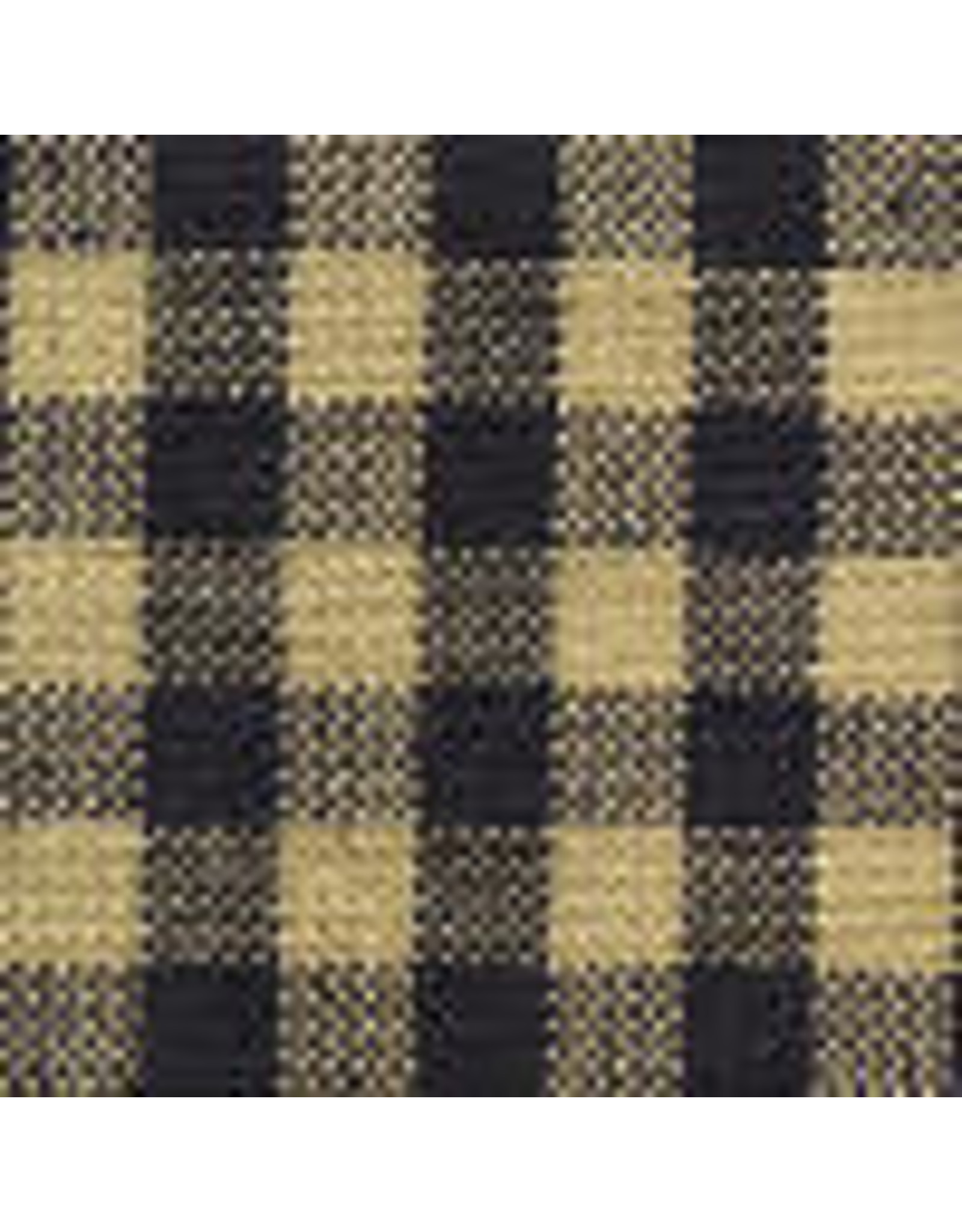 Yd. Navy and Tan Little Square Check Fabric #204