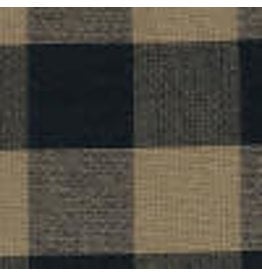 Yd. Black and Tan Buffalo Check Fabric #590